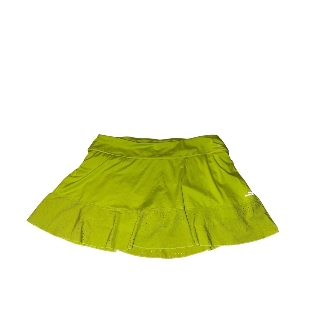 BCG Lime Green Athletic Skort Tennis Golf Workout Skirt Built-In Shorts - Picture 2 of 7